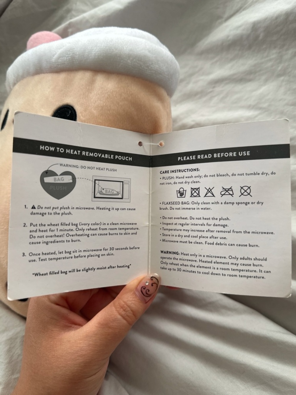SMOKO Boba Plush w/ Heatable Pouch NWT - Picture 2 of 5